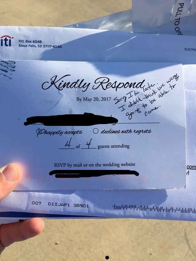 What the actual (RSVP) hell?!?