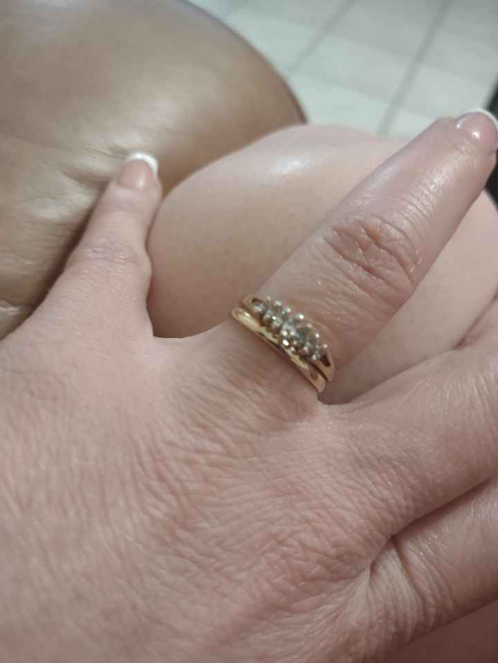 Brides of 2022! i would love to see everyone’s wedding band/engagement ring together - 1