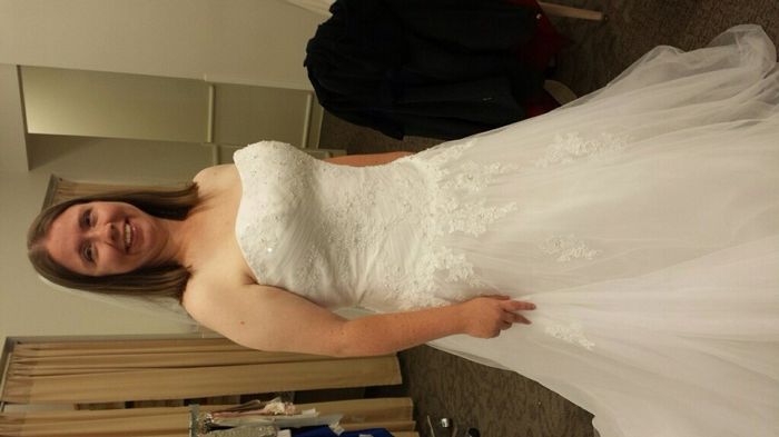 First dress fitting = OMG