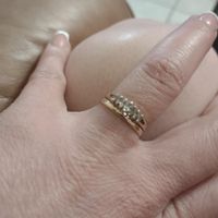 Brides of 2022! i would love to see everyone’s wedding band/engagement ring together - 1