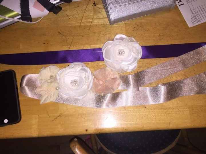 DIY wedding belt