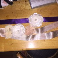 DIY wedding belt