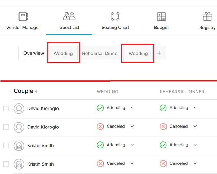 How do i get rid of duplicate events and couple? - 1