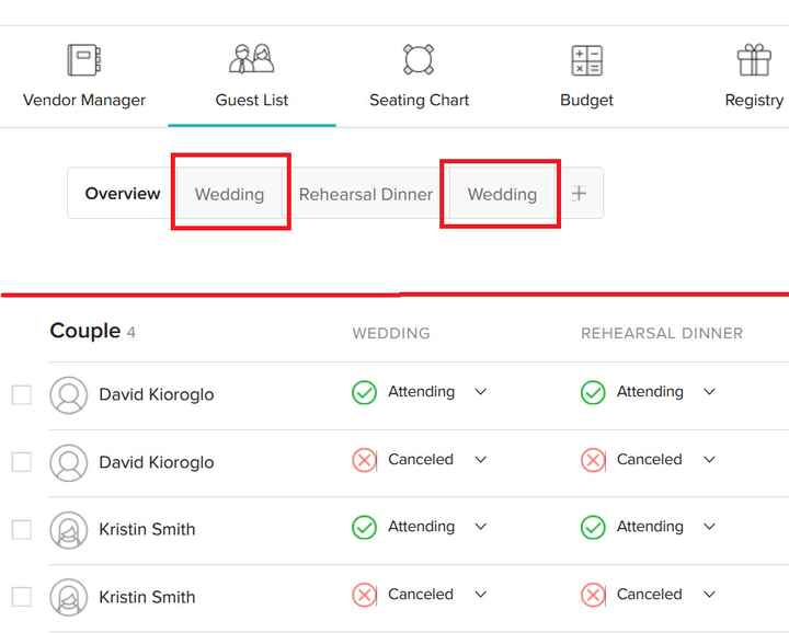 How do i get rid of duplicate events and couple? - 1