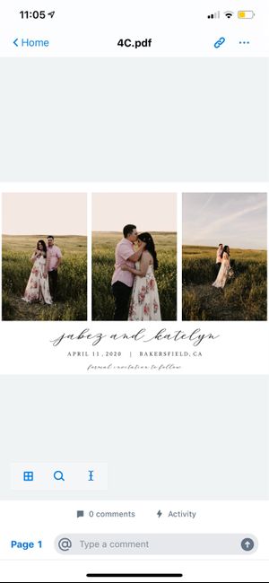 Our save the dates :) 1