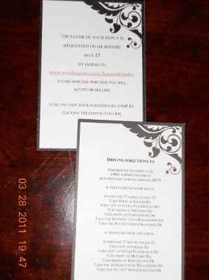 WooHoo!  Invites done - Check! **Pics