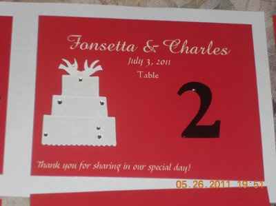 DIY Table Numbers -*PICS*