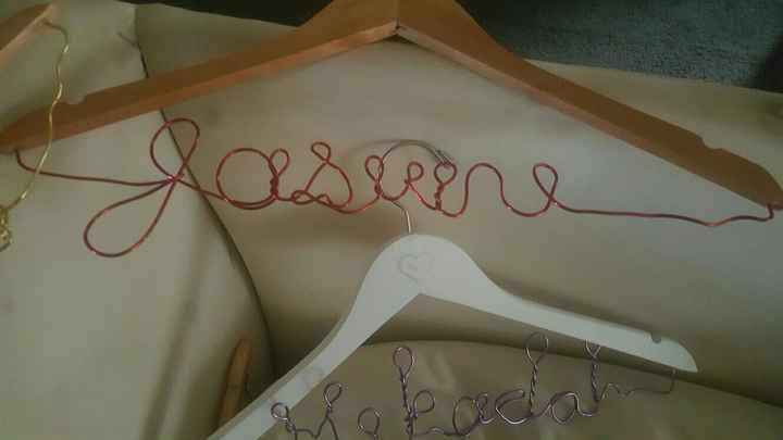 Did my own hangers!!