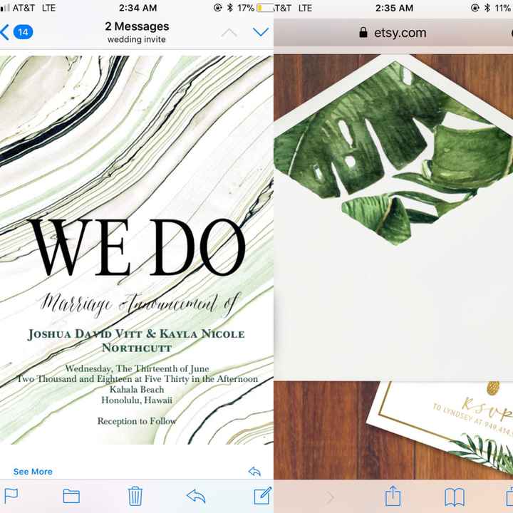 Announcement not invitation - 1