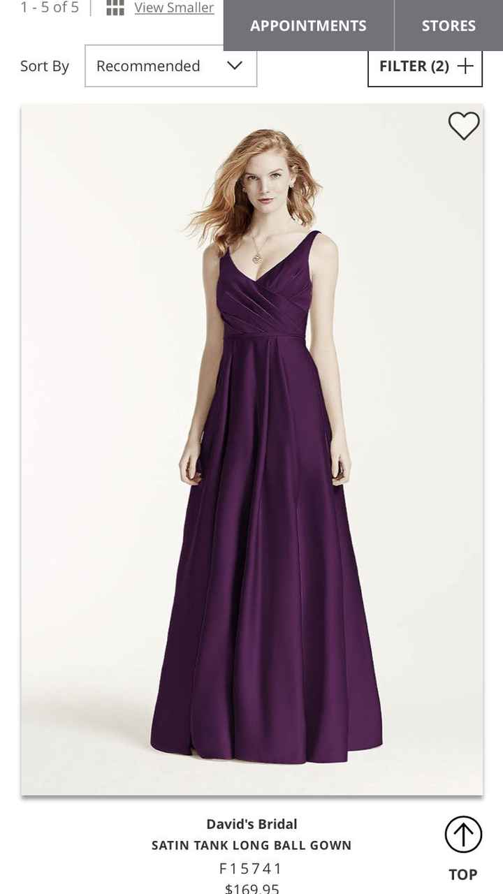 Help!!! Can't decide which bridesmaid dress i should choose...t.t - 1