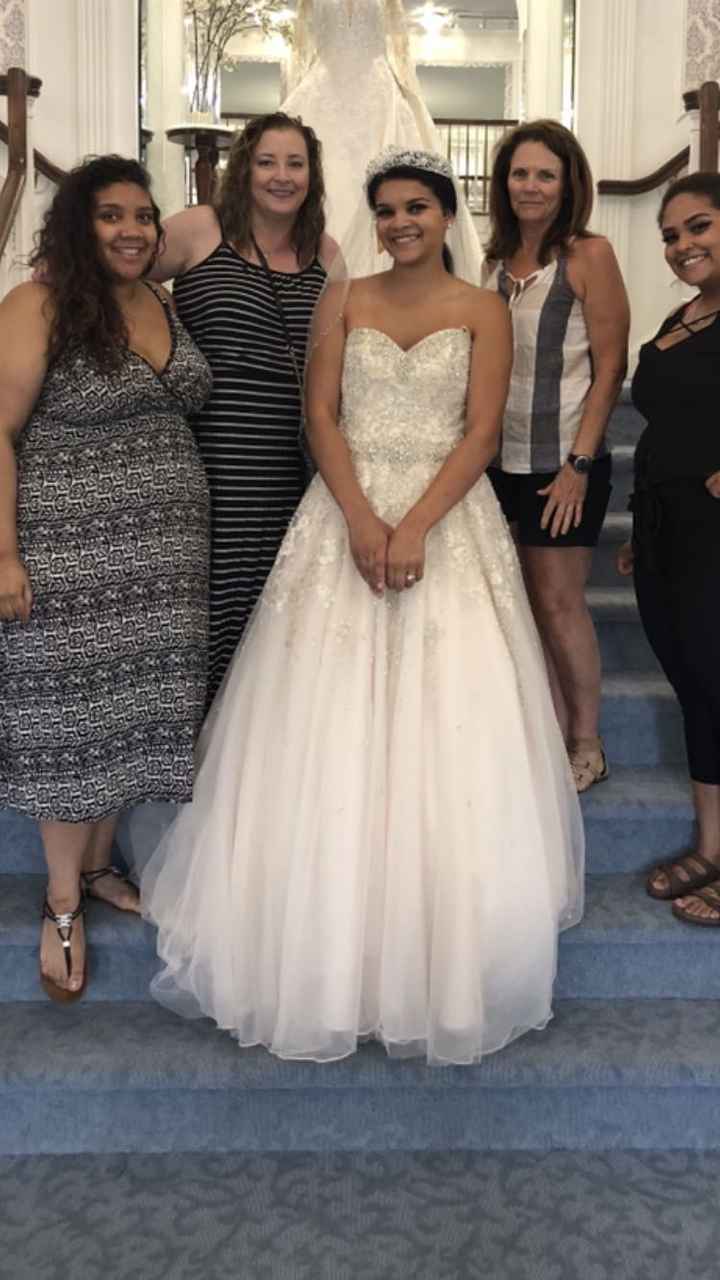 Did you cry when you got your dress? - 1