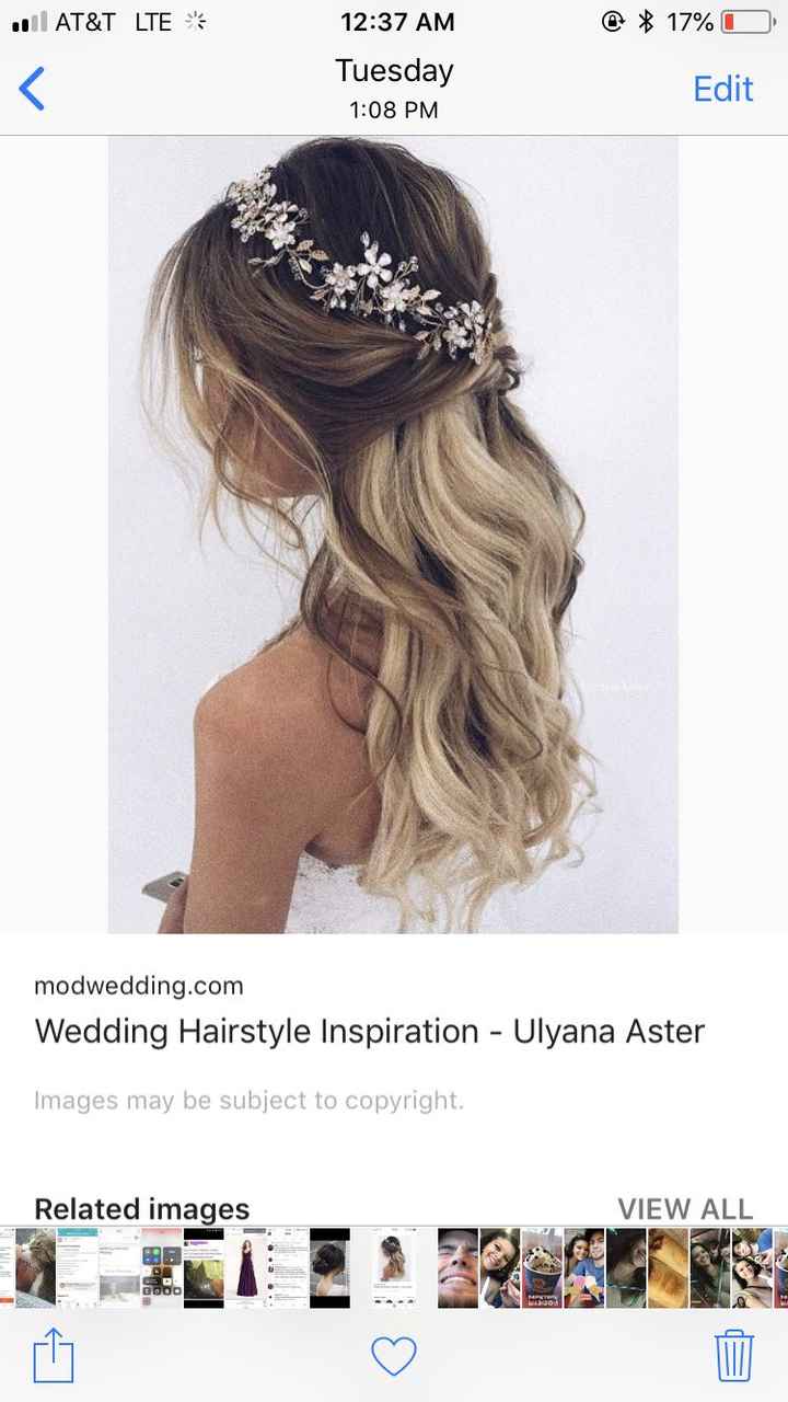 Wedding hair inspiration/help - 1