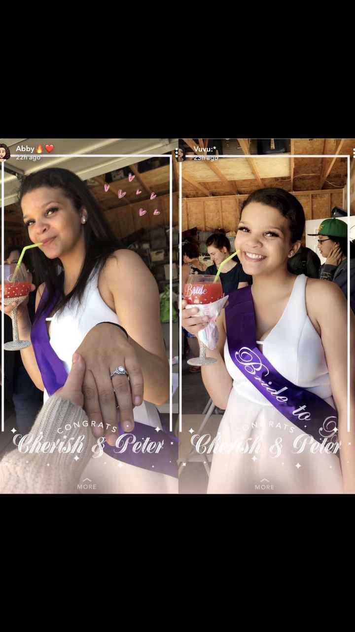 What did you wear to your bridal shower? - 1