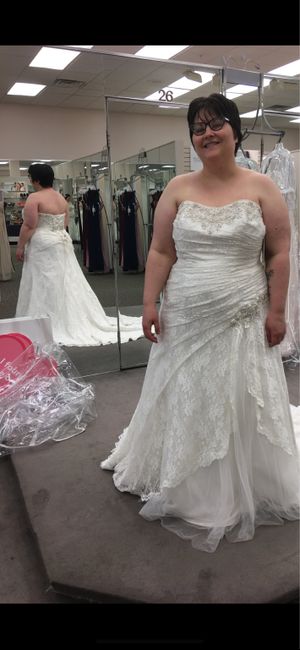 How to decrease look of back/under arm fat in a strapless gown? 1