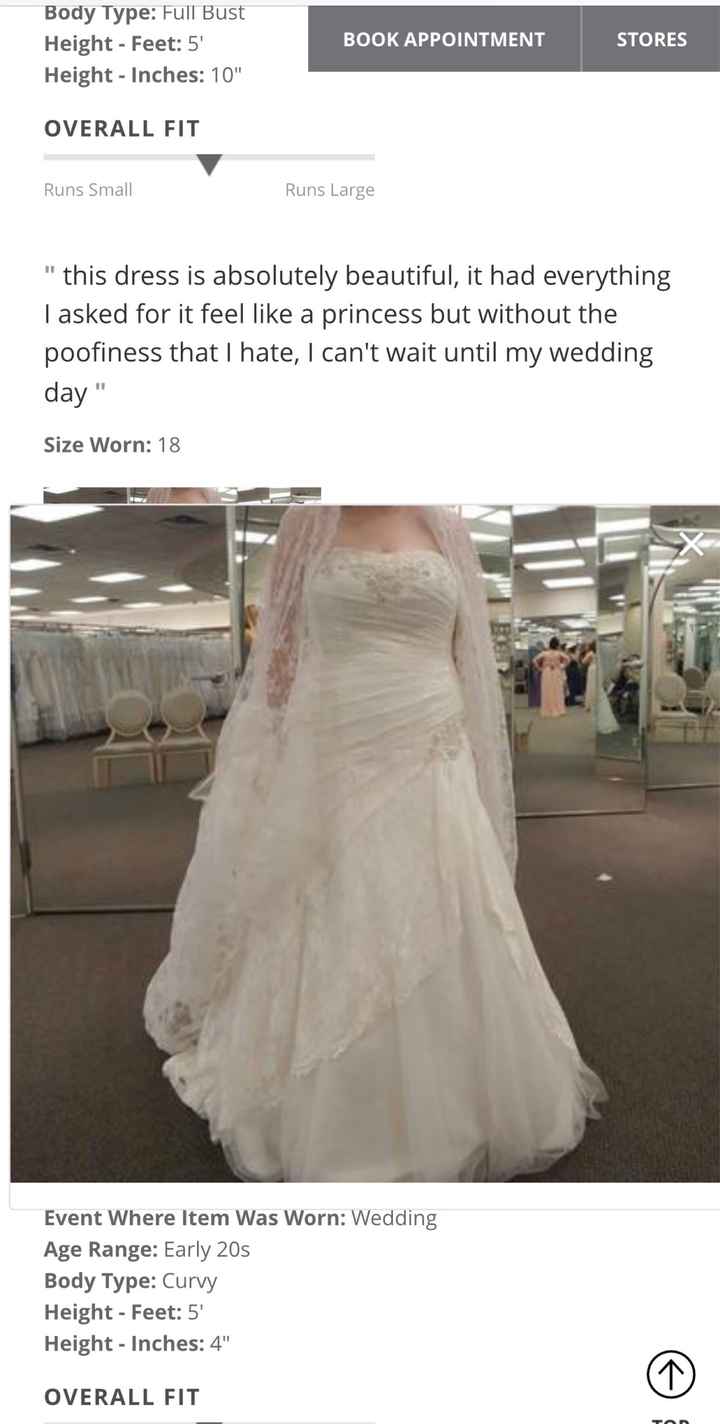 What is this bride wearing over her dress from David’s Bridal? - 1