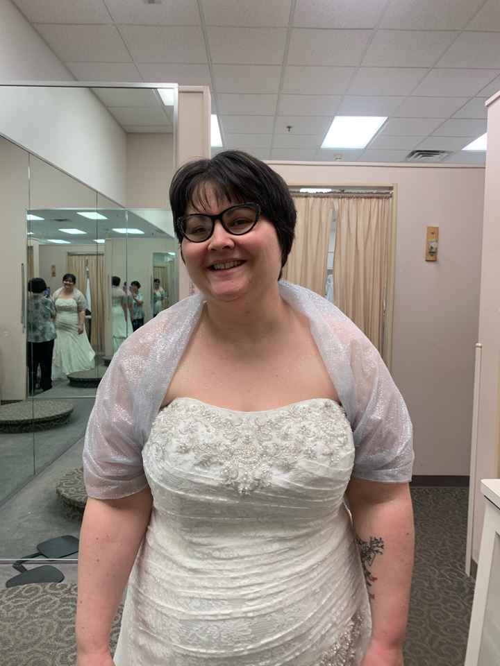 Which of these three shrugs should i wear with my dress? - 1