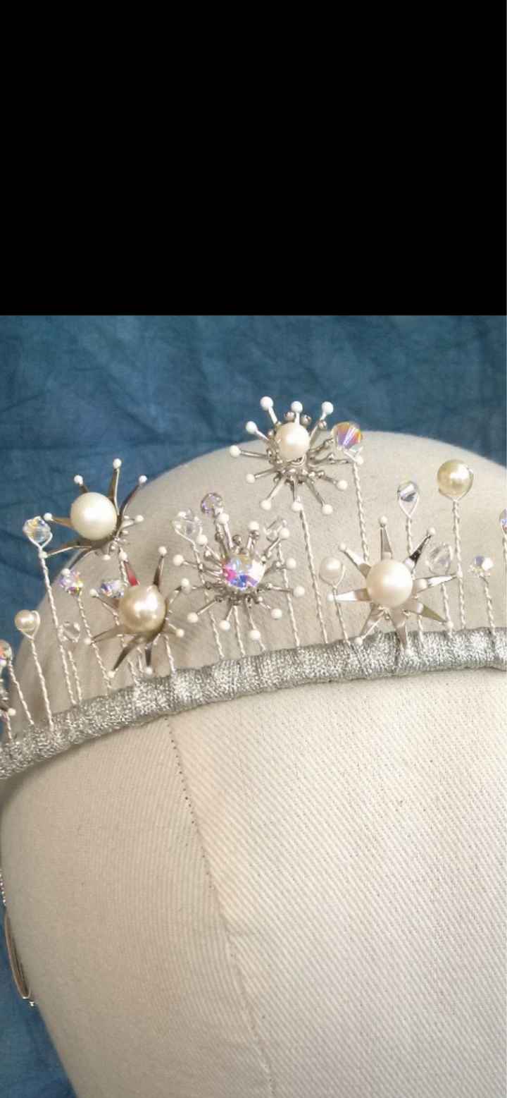 Bird cage veils? Under or over a tiara? - 1