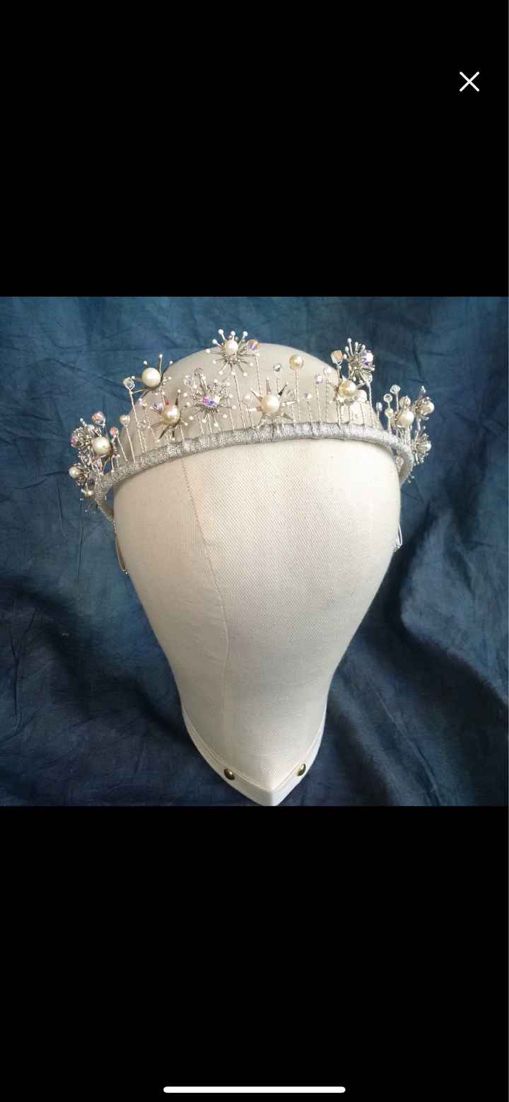 Bird cage veils? Under or over a tiara? - 4