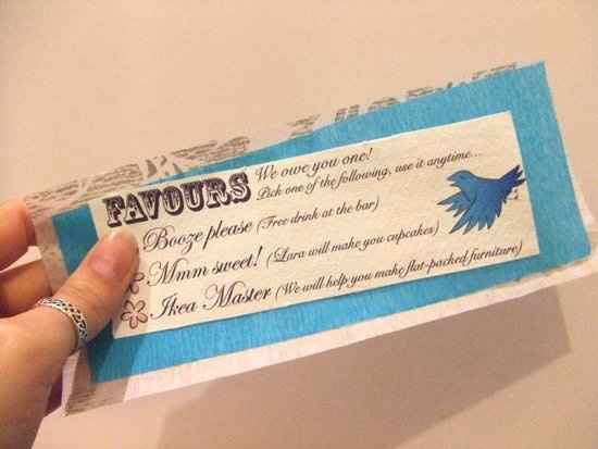 Individualized Wedding Favors