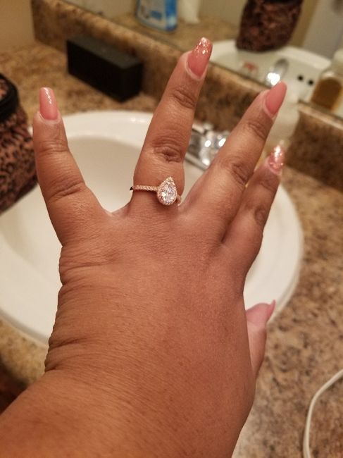 Who has a rose gold ring? - 1