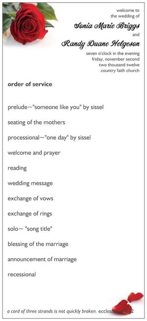 Vistaprint for Wedding Programs?