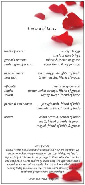 Vistaprint for Wedding Programs?