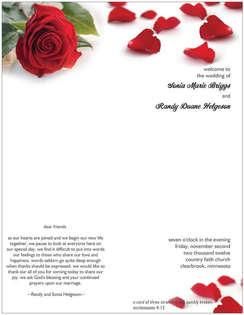 Vistaprint for Wedding Programs?