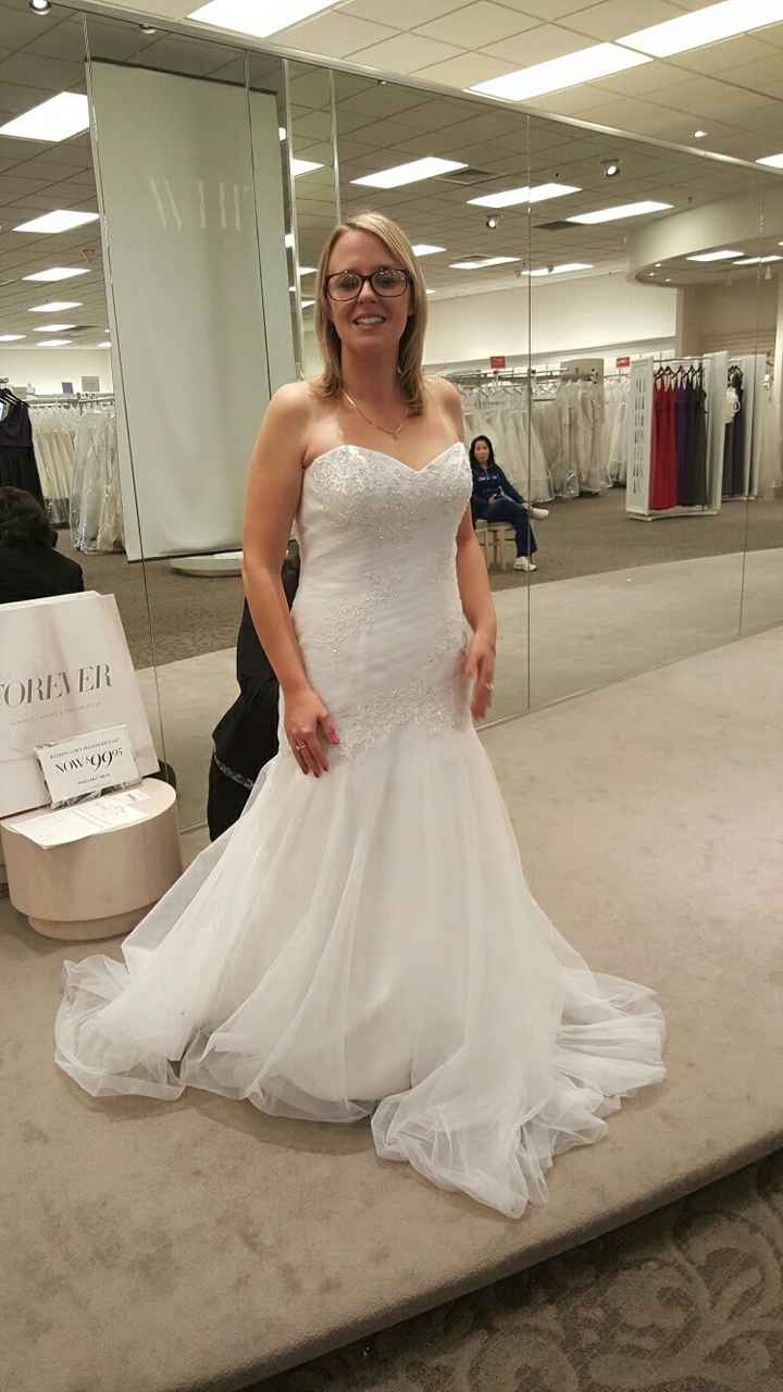 How many dresses did you try on before you made your choice?