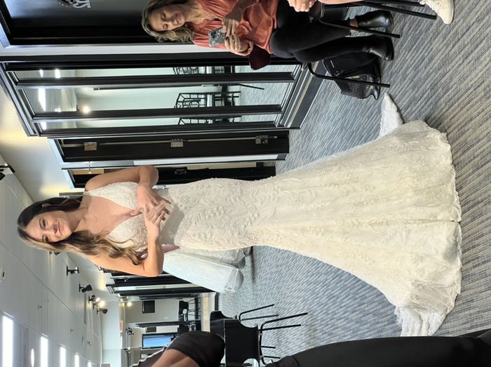 Help me decide between two wedding dresses! 5