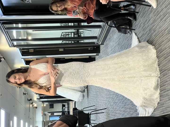 Help me decide between two wedding dresses! - 1