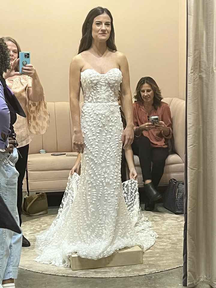 Help me decide between two wedding dresses! - 1