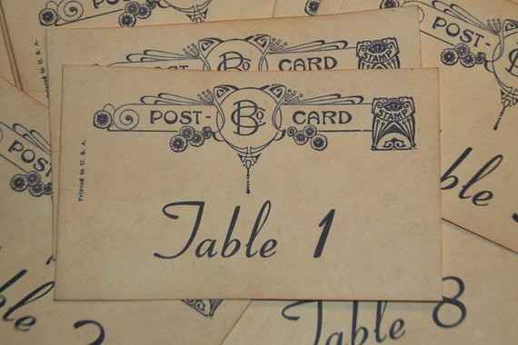 Table numbers