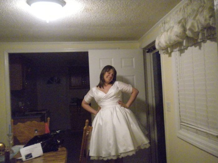 went MIA for awhile, but...MY DRESS IS HERE!!!