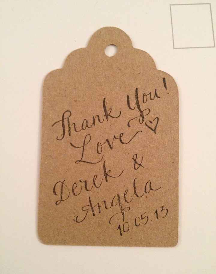 Favor Thank You Tag Suggestions? Card Box Sign?