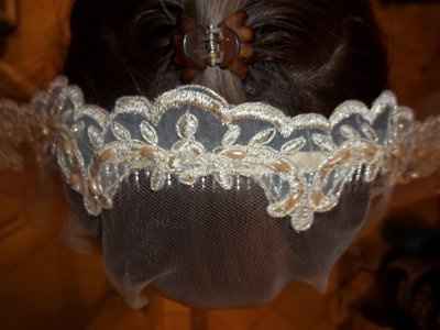 I got my veil today!  Its different...whatcha think?