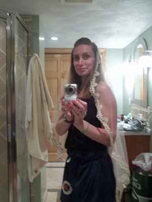 I got my veil today!  Its different...whatcha think?