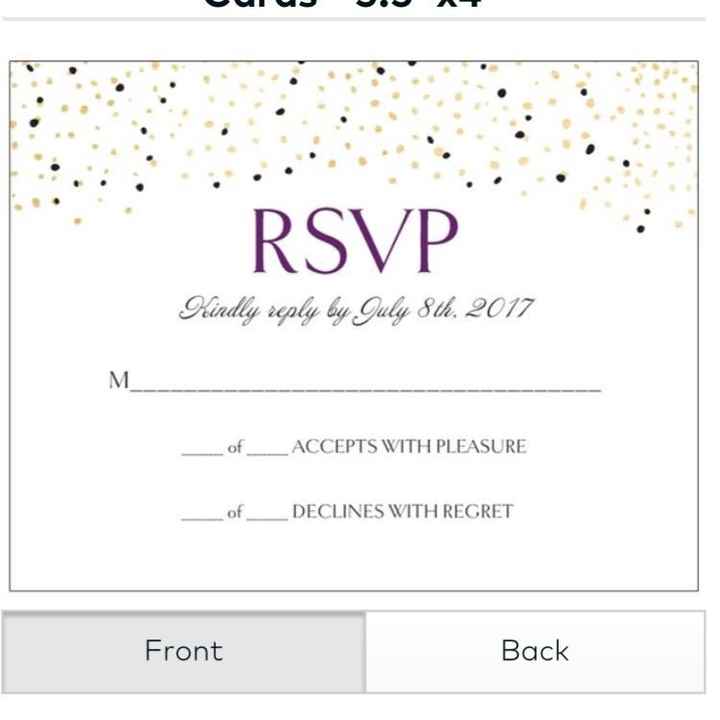 RSVP Cards