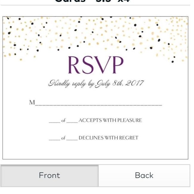 RSVP Cards