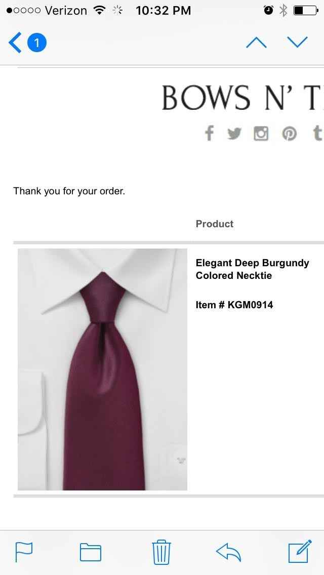 Who knew picking a tie color was so hard...