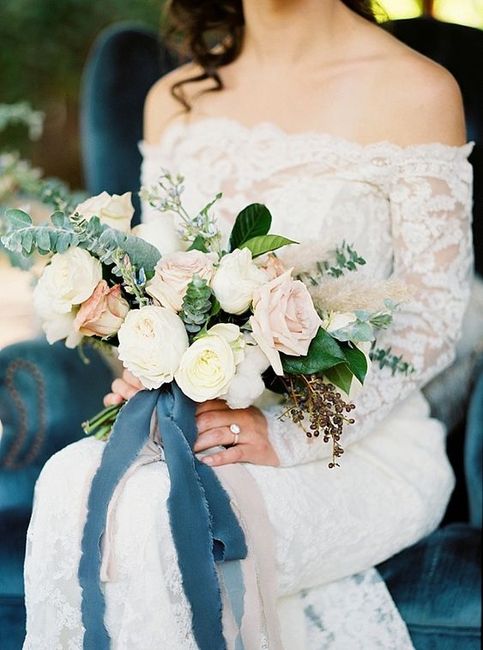 bouquet with ribbon