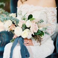 bouquet with ribbon
