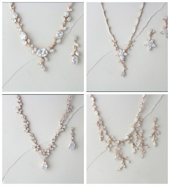 Need opinions! What necklace/earring set is a good choice(if any)? 2