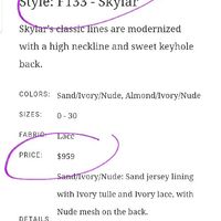 Dress prices are not accurate, how can i notify Wedding Wire? - 1