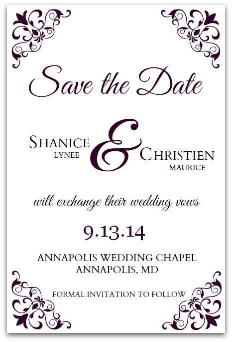 Save the Date for a Backyard Reception?