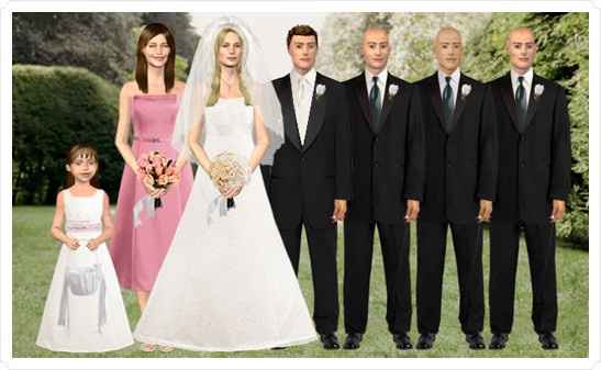 REALLY Uneven Bridal Party
