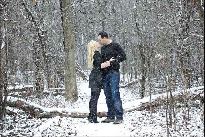 WeddingWire Winter Games: Snowy Engagement Pictures or Snowy Wedding Pics? - 3