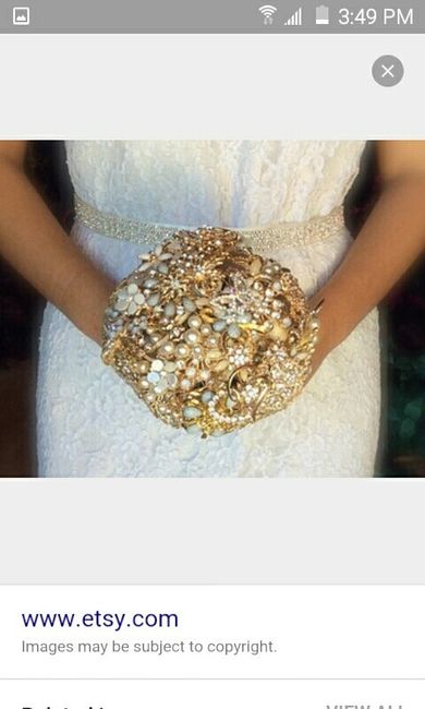 My brooch bouquet!!!!!