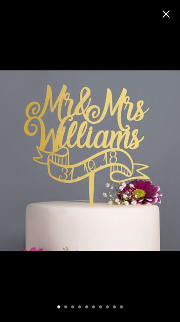 What cake topper did you pick? - 2