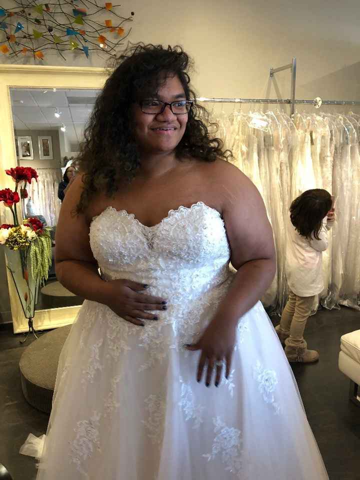 1st try on of the dress