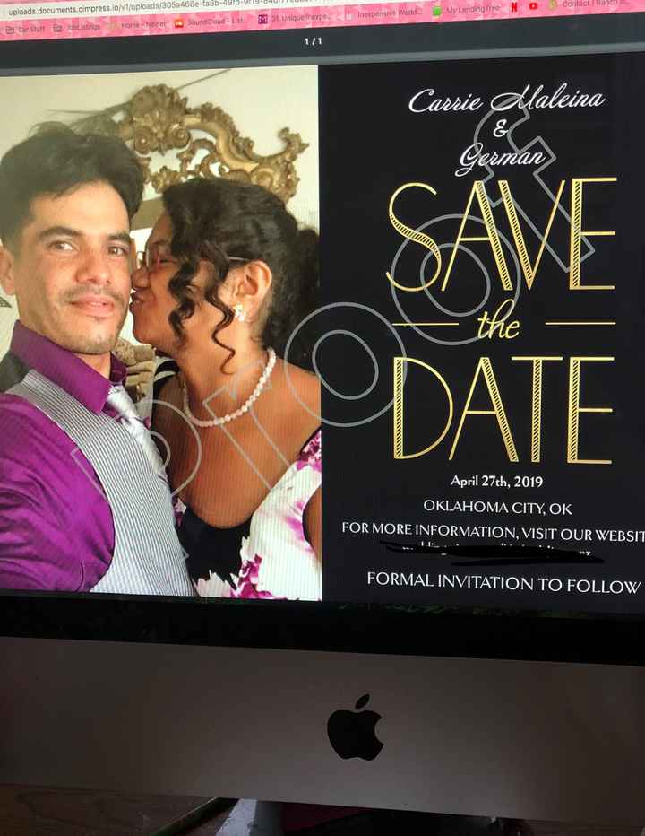 Would you all recommend getting save the dates/ invites online? - 1